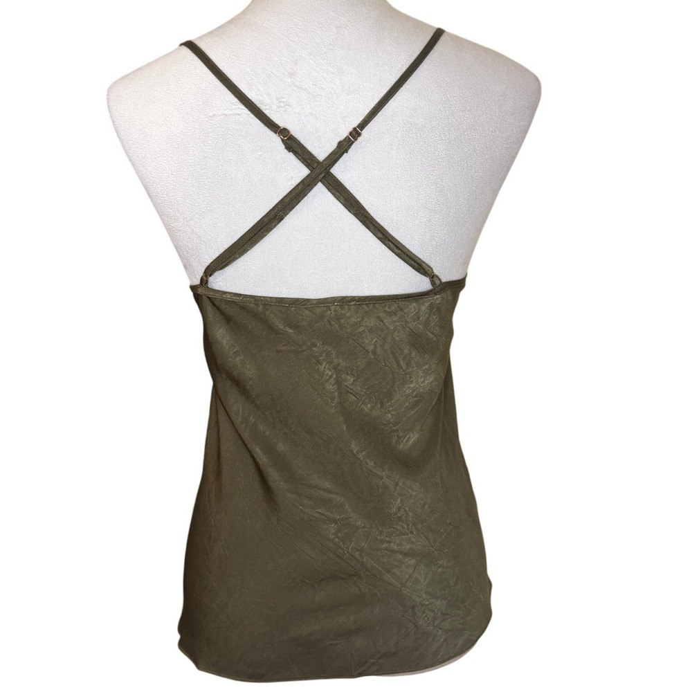 Linea Donatella Lace Trim Satin Camisole Top XL Fairy Whimsigoth Romantic Goth - Picture 2 of 10
